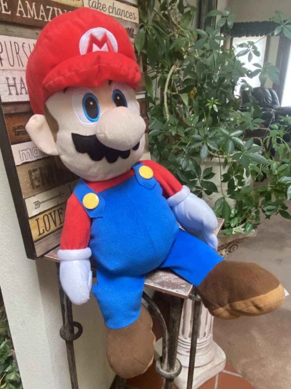 NINTENDO Super Mario Bros Large 22” Plush Mario Doll Plush
